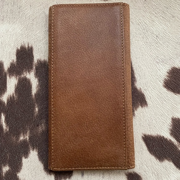 NWOT Genuine leather wallet with cowhide and (faux?)Louis Vuitton detail - Picture 3 of 3